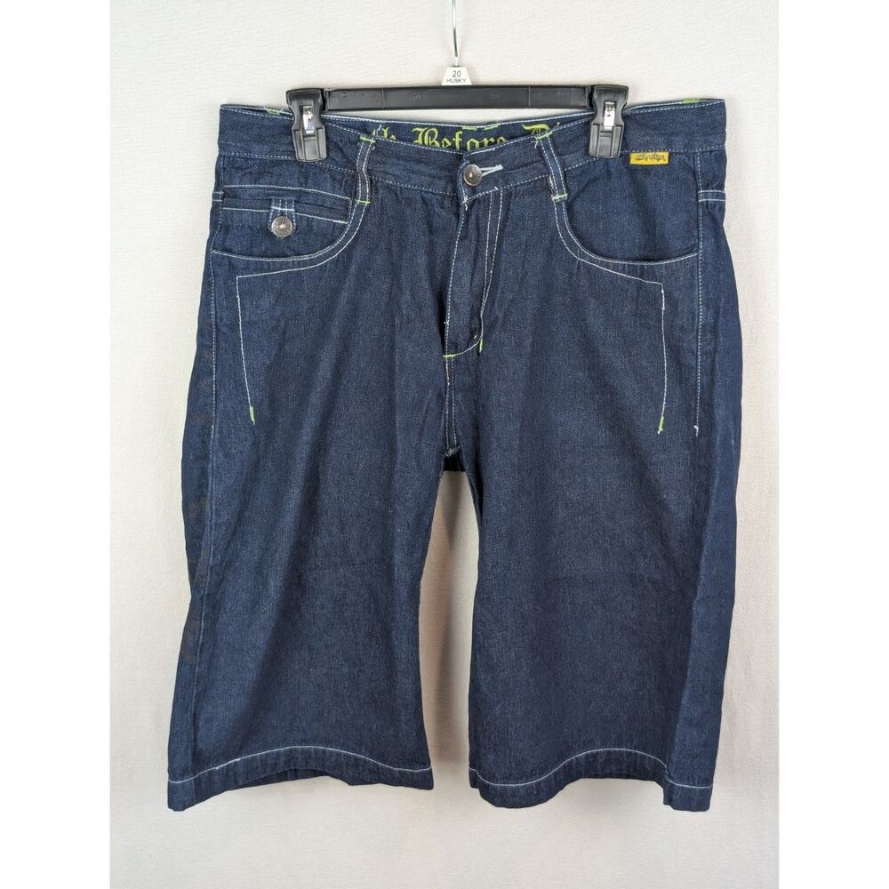 Y2K Johnny Blaze Baggy Streetwear Jean Shorts Men's Size 36